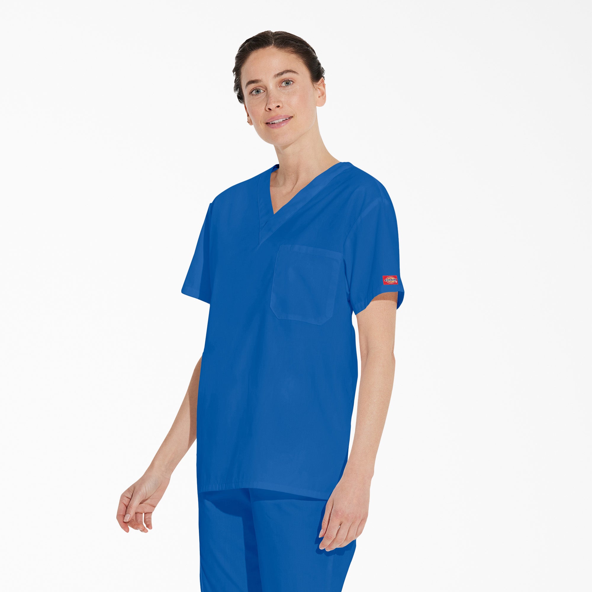 Unisex EDS Signature V-Neck Scrub Top - Image 3
