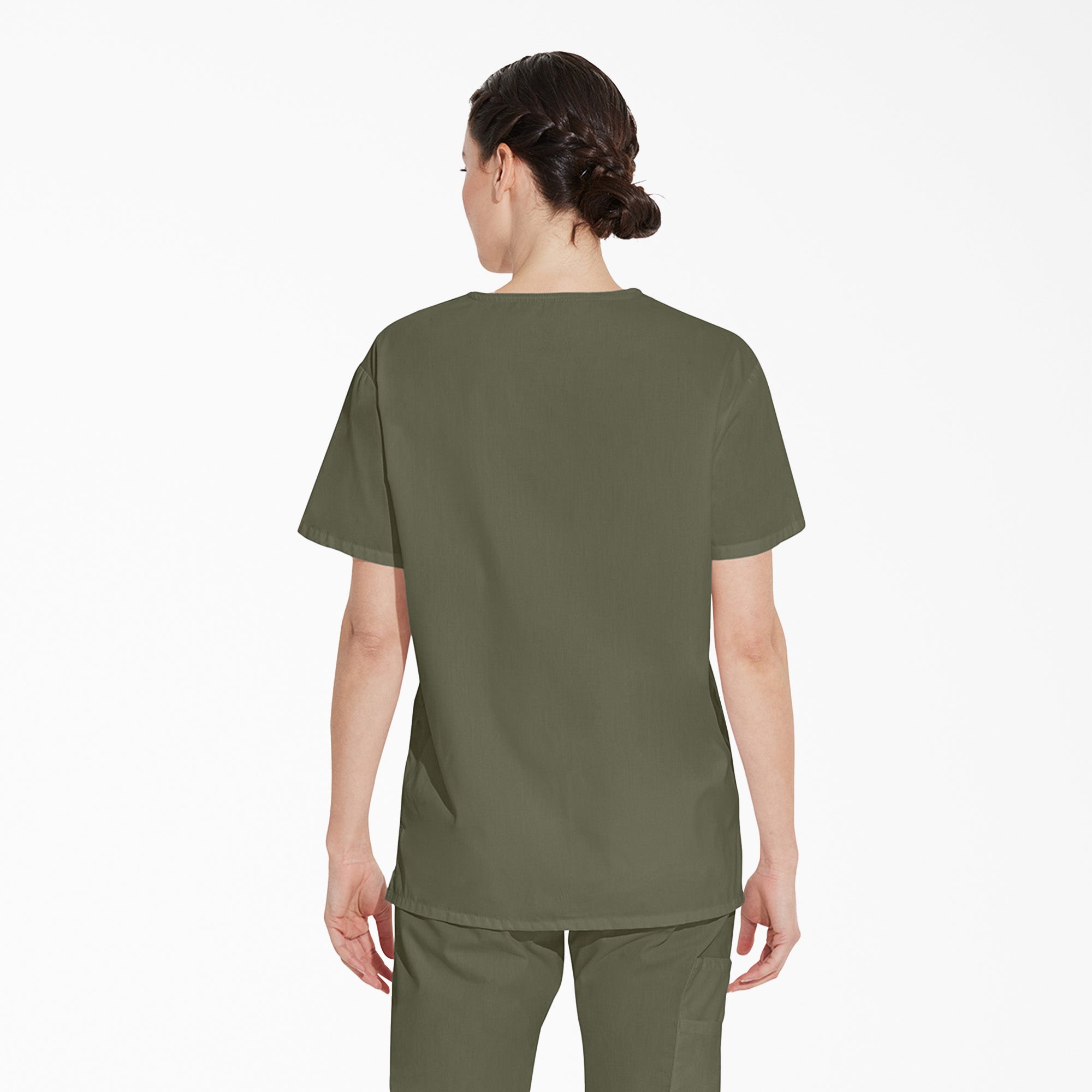 Unisex EDS Signature V-Neck Scrub Top - Image 2