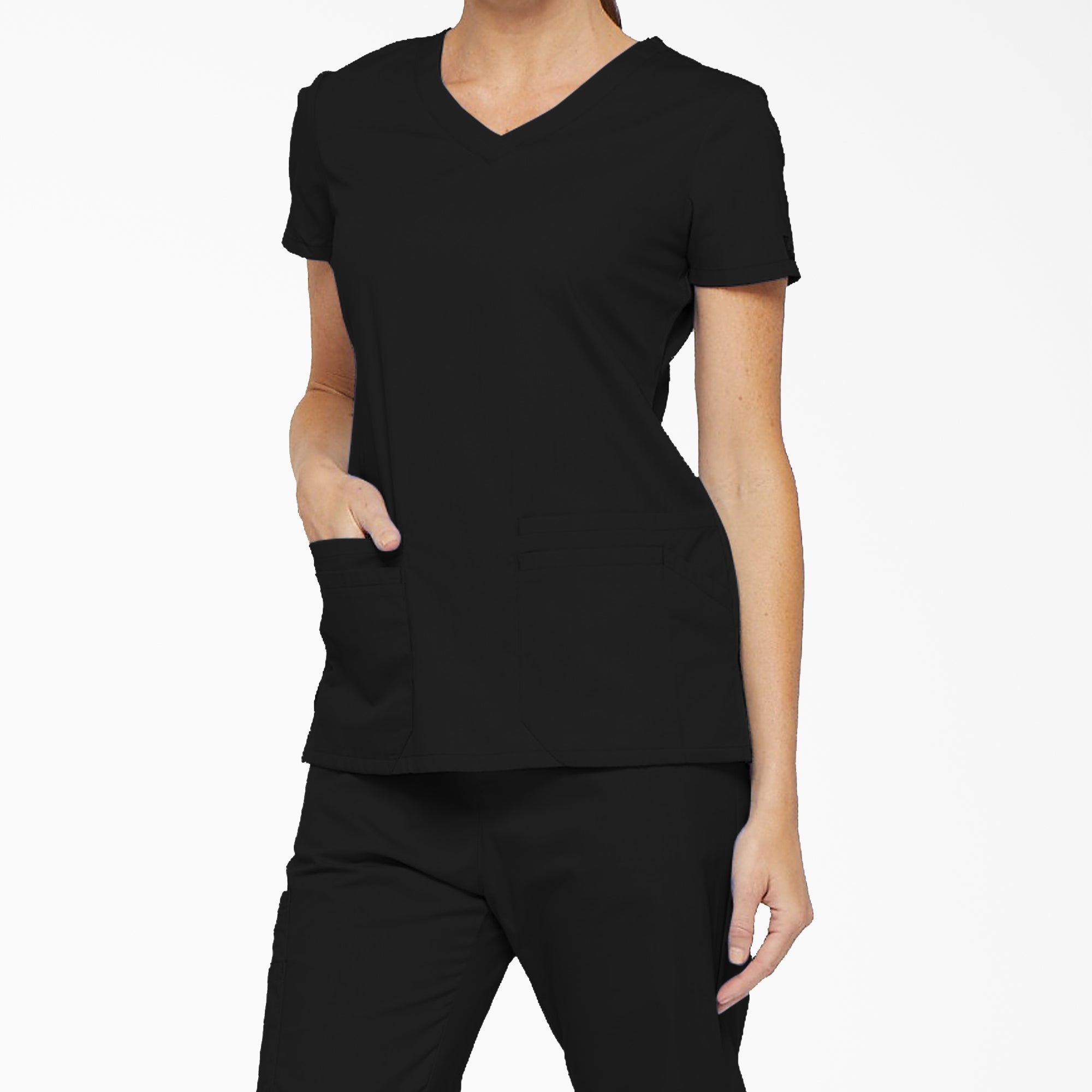 Women's EDS Signature V-Neck Scrub Top - Image 3