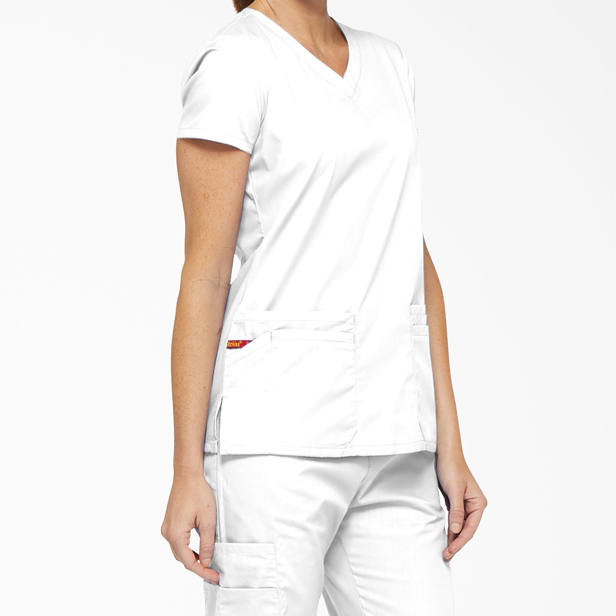 Women's EDS Signature V-Neck Scrub Top - Image 4