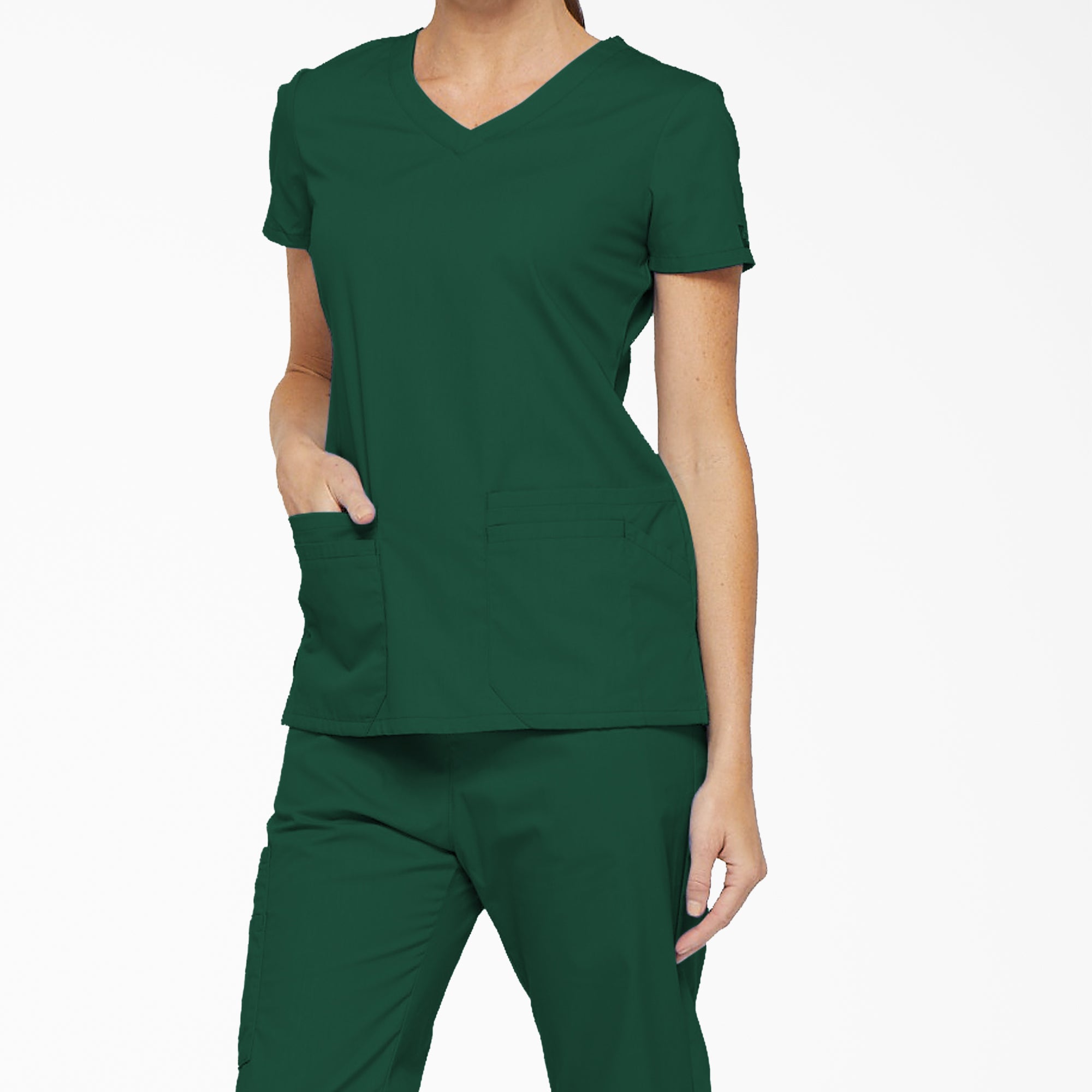 Women's EDS Signature V-Neck Scrub Top - Image 3