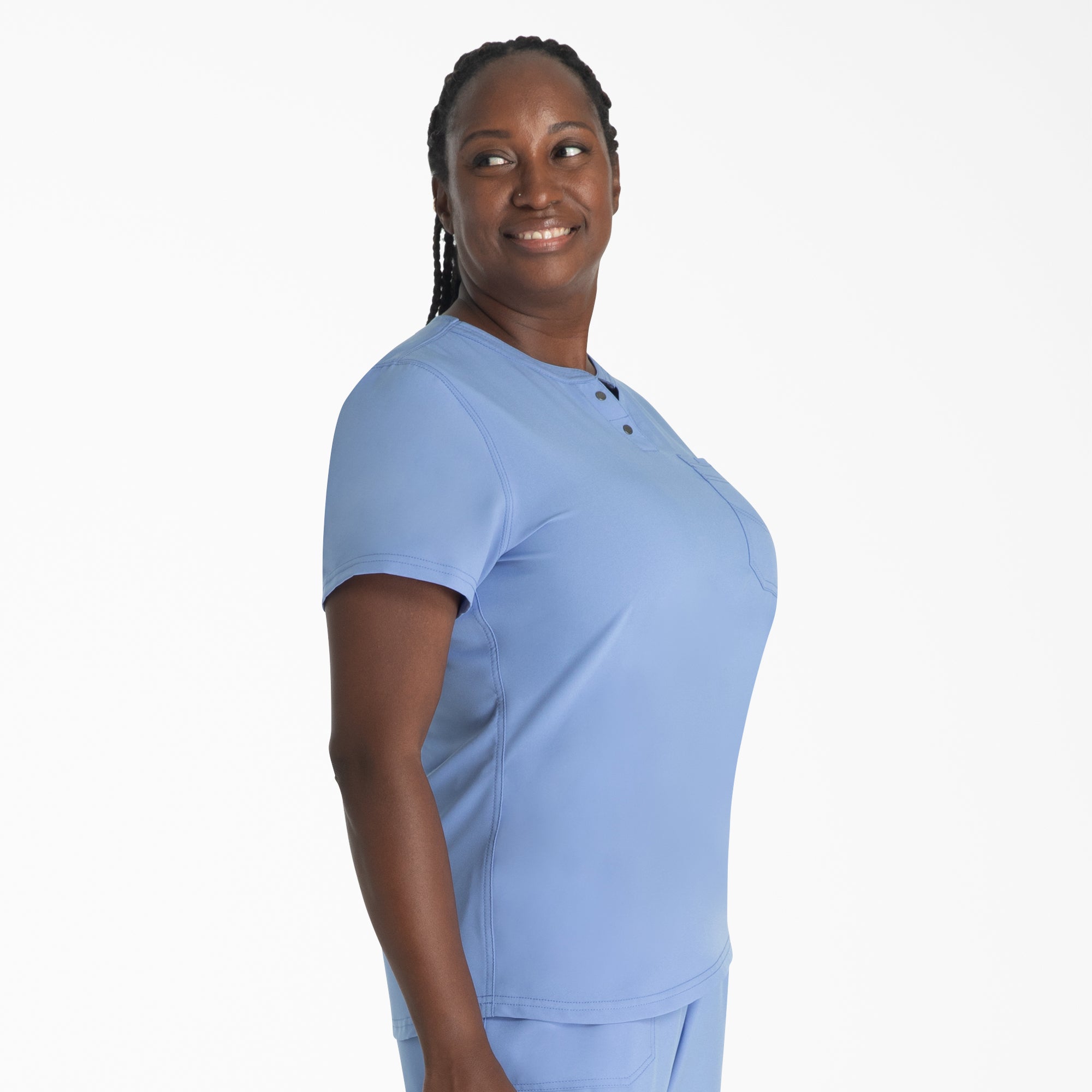 Women's EDS NXT Henley Scrub Top - Image 4