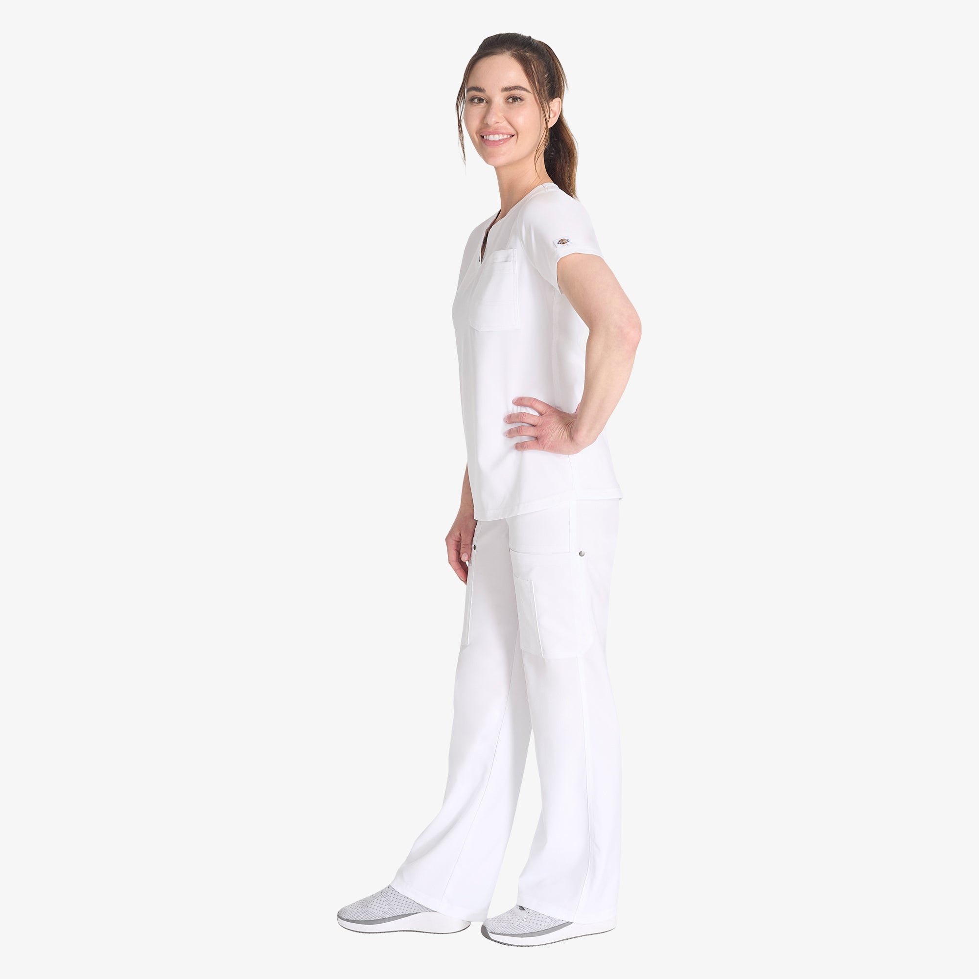 Women's EDS NXT Henley Scrub Top - Image 6