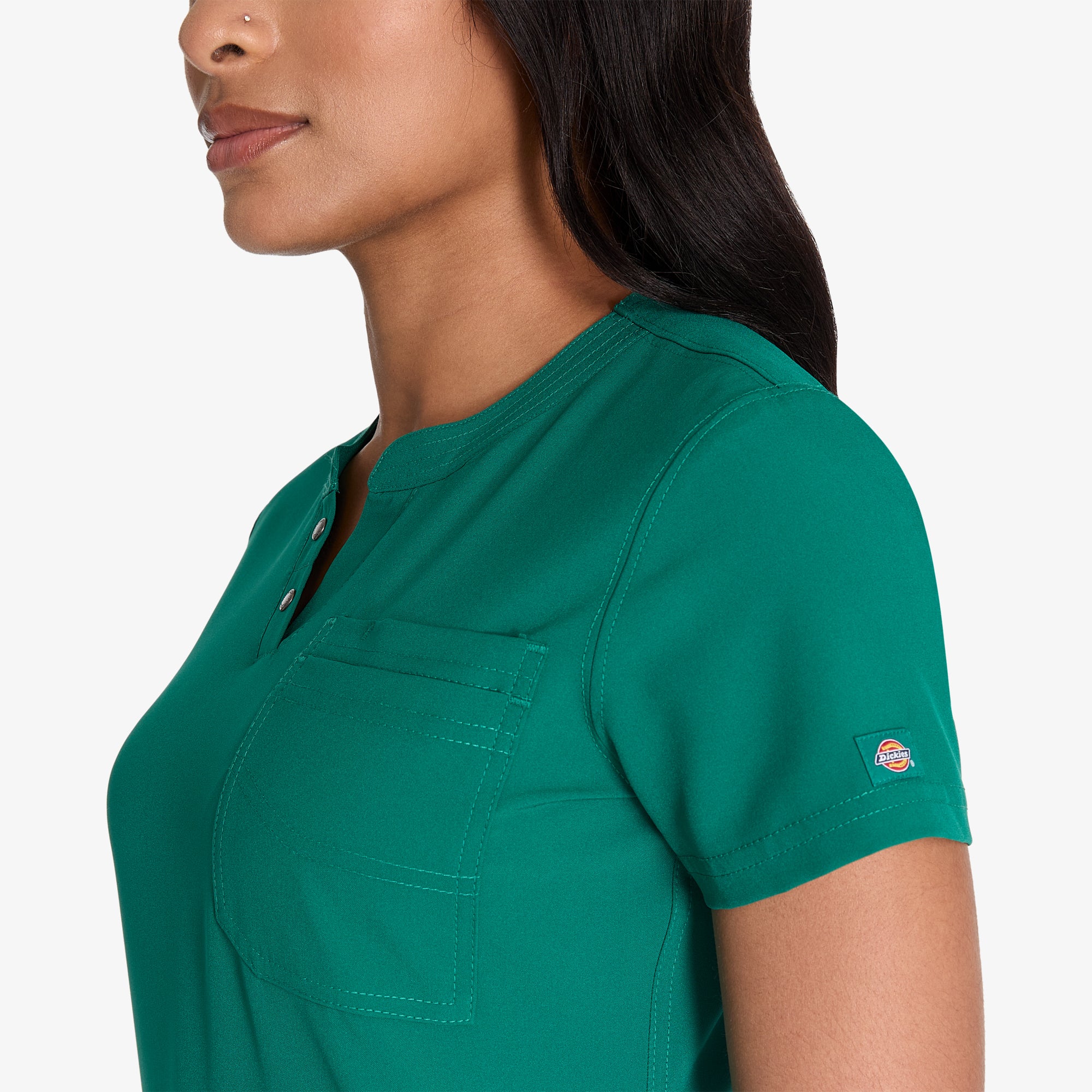 Women's EDS NXT Henley Scrub Top - Image 6