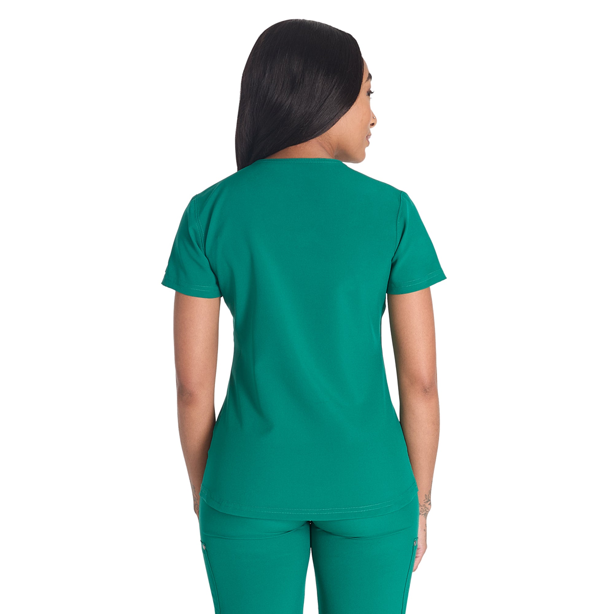 Women's EDS NXT Henley Scrub Top - Image 2