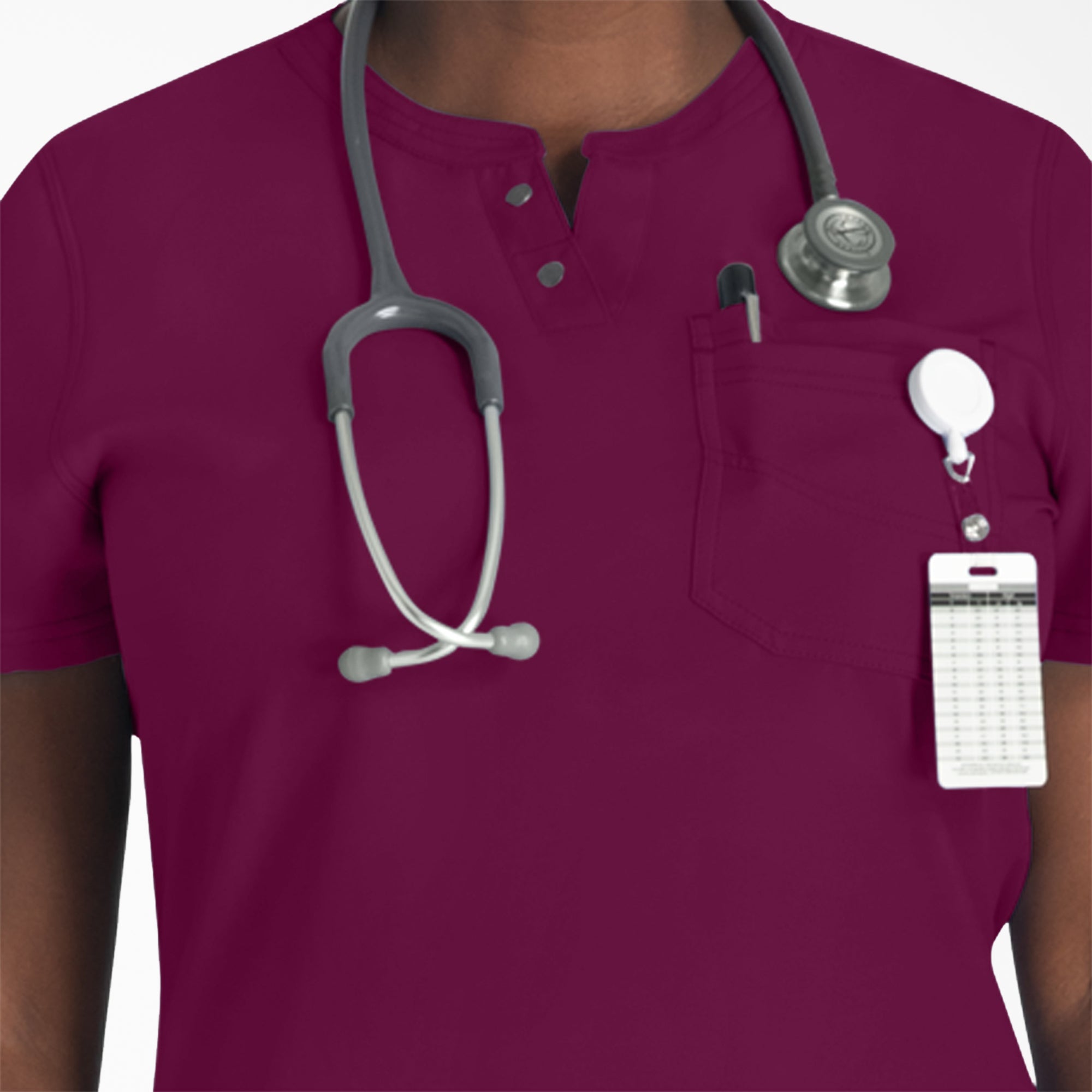 Women's EDS NXT Henley Scrub Top - Image 6