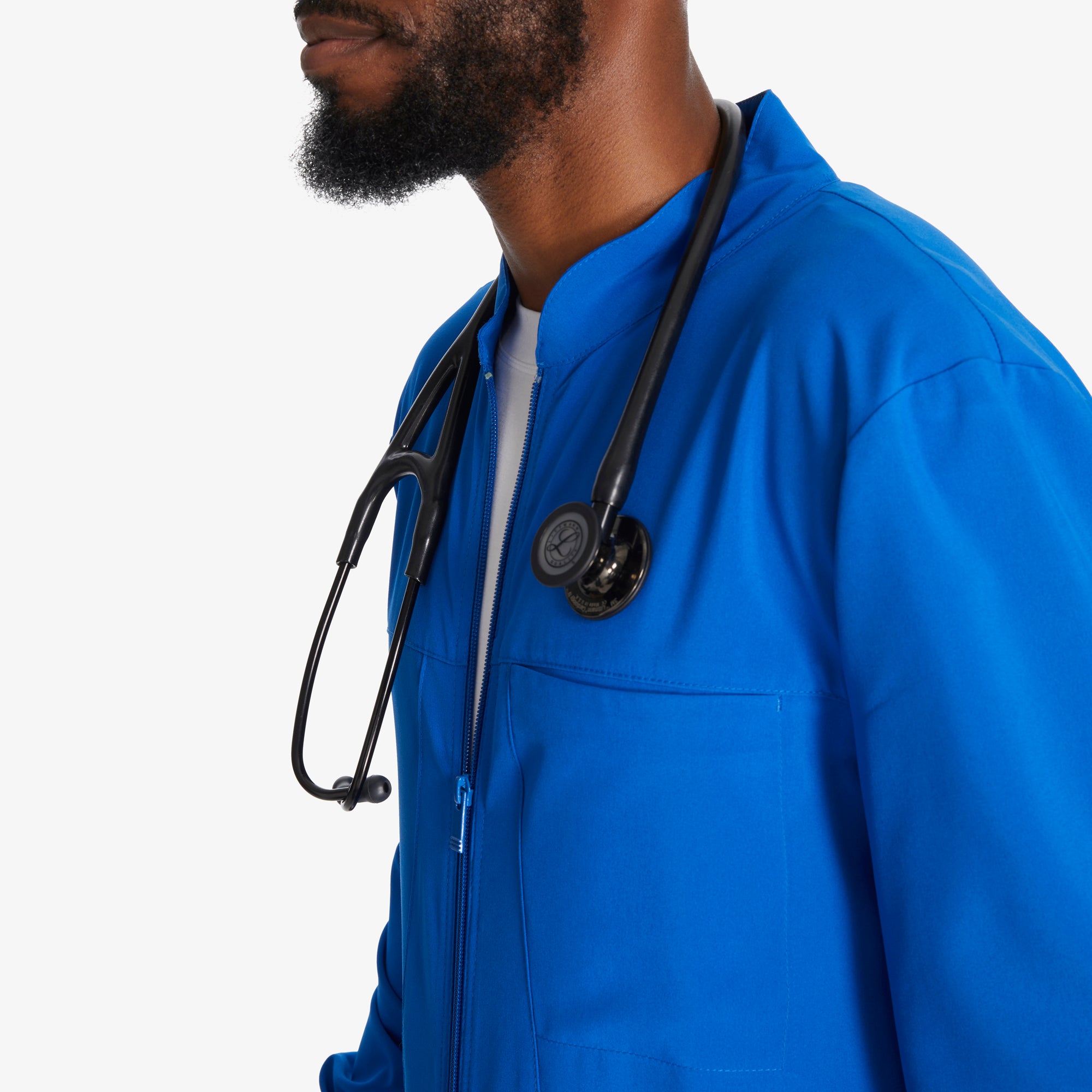 Men's EDS Essentials Zip Front Scrub Jacket - Image 7