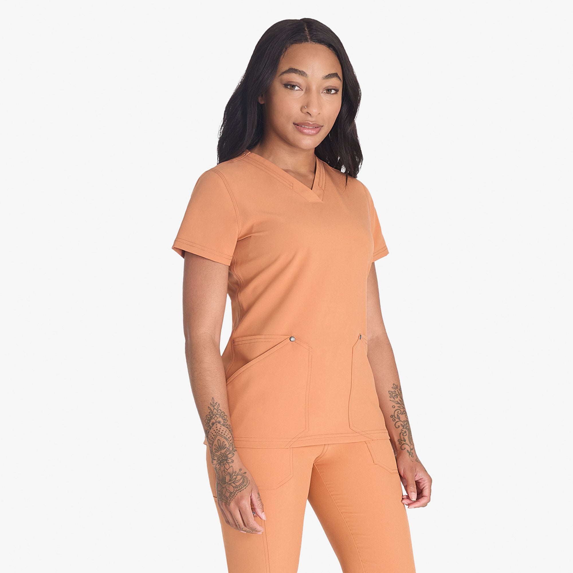 Women's EDS NXT V-Neck Scrub Top - Image 4