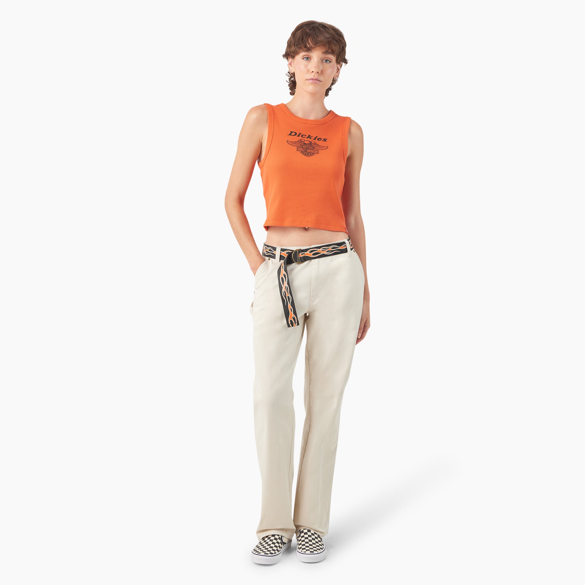 Dickies x Harley-Davidson Women's Carpenter Pants with Belt - Image 5