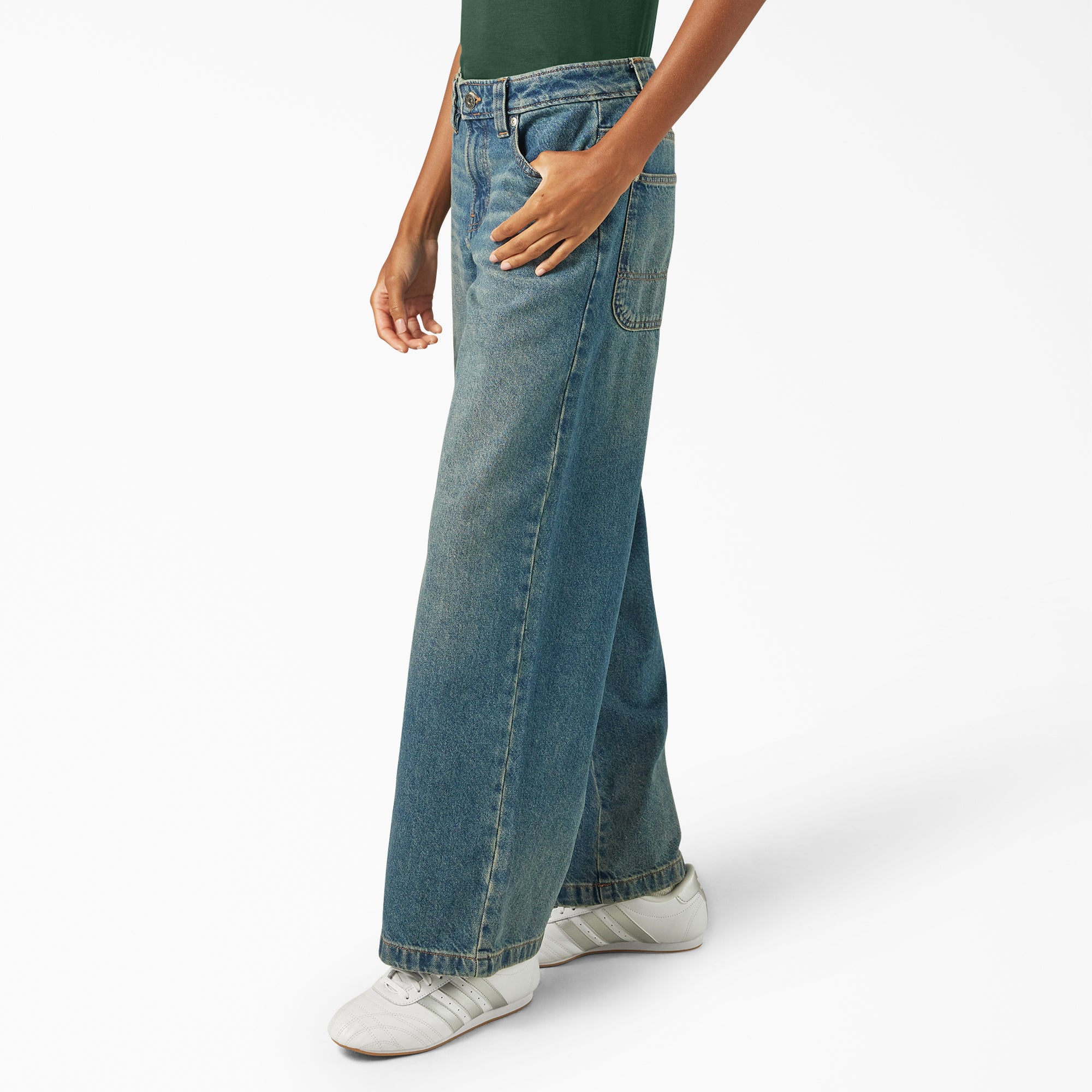 Women's Mechanic Loose Fit Jeans - Image 3