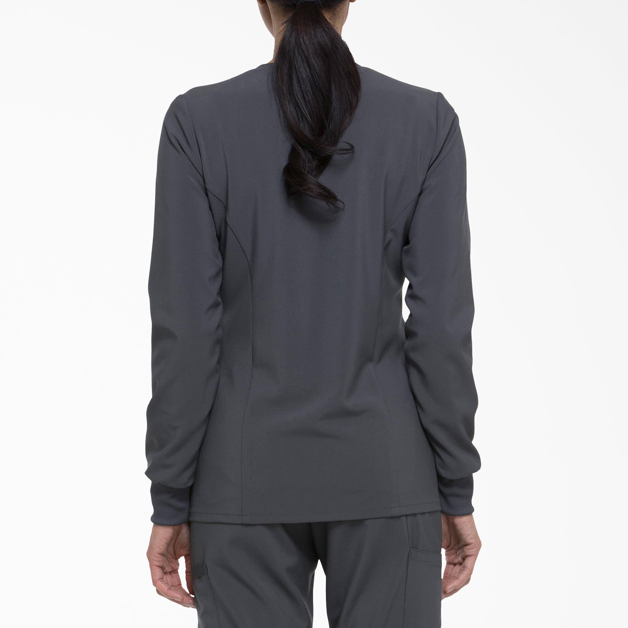 Women's EDS Essentials Snap Front Scrub Jacket - Image 2