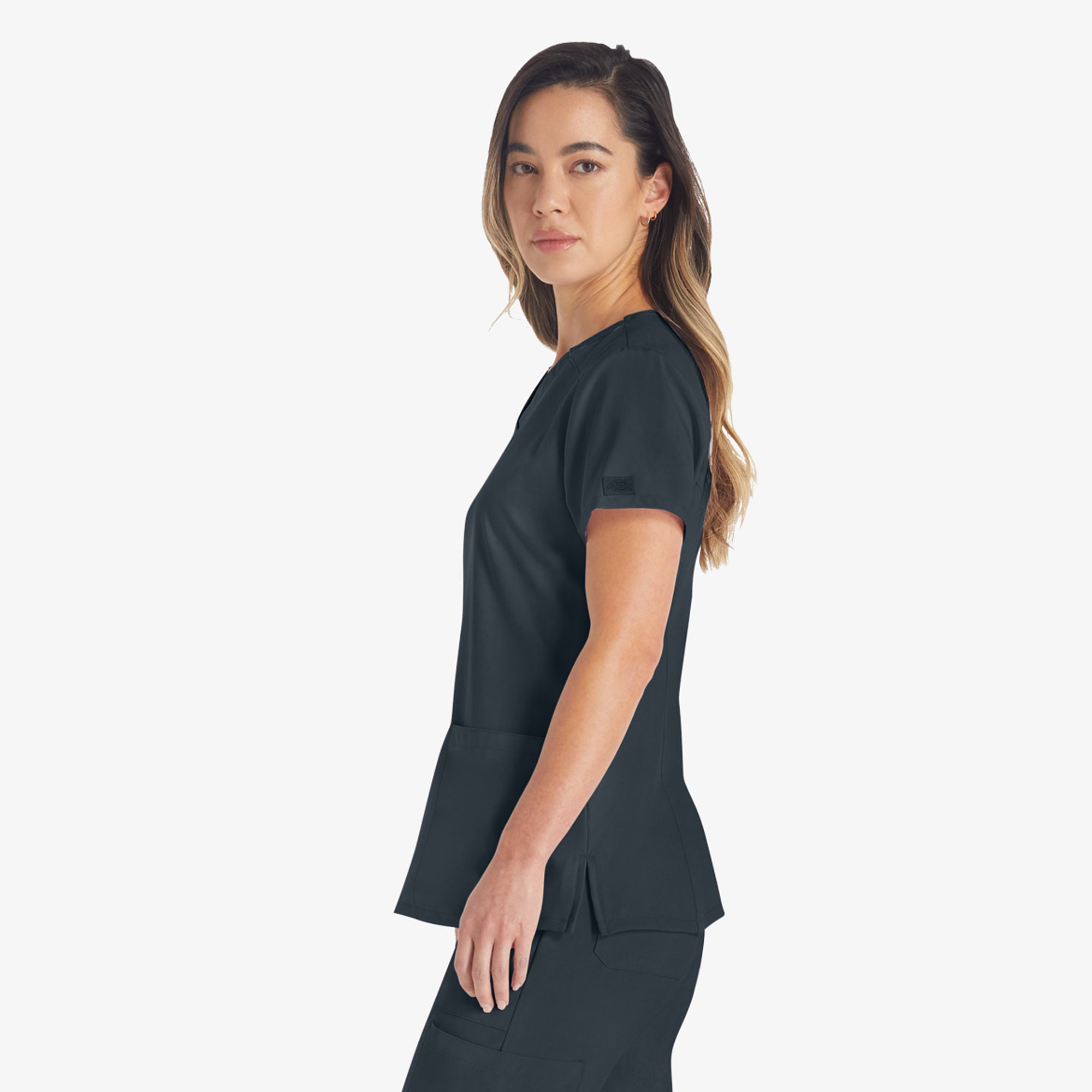 Women's EDS Essentials V-Neck Scrub Top - Image 3