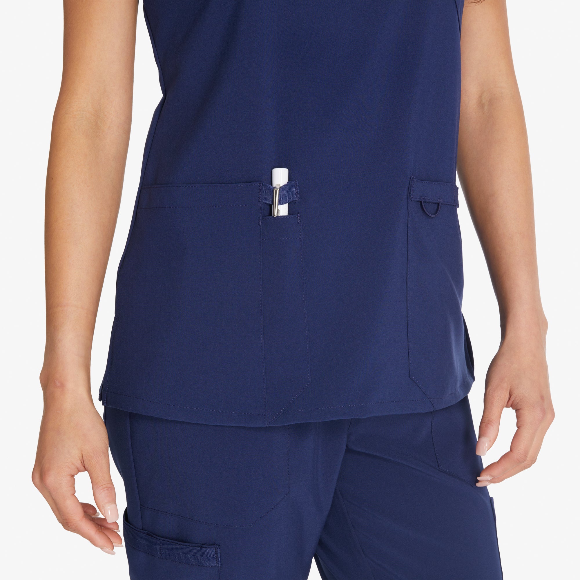 Women's EDS Essentials Mock Wrap Scrub Top - Image 5