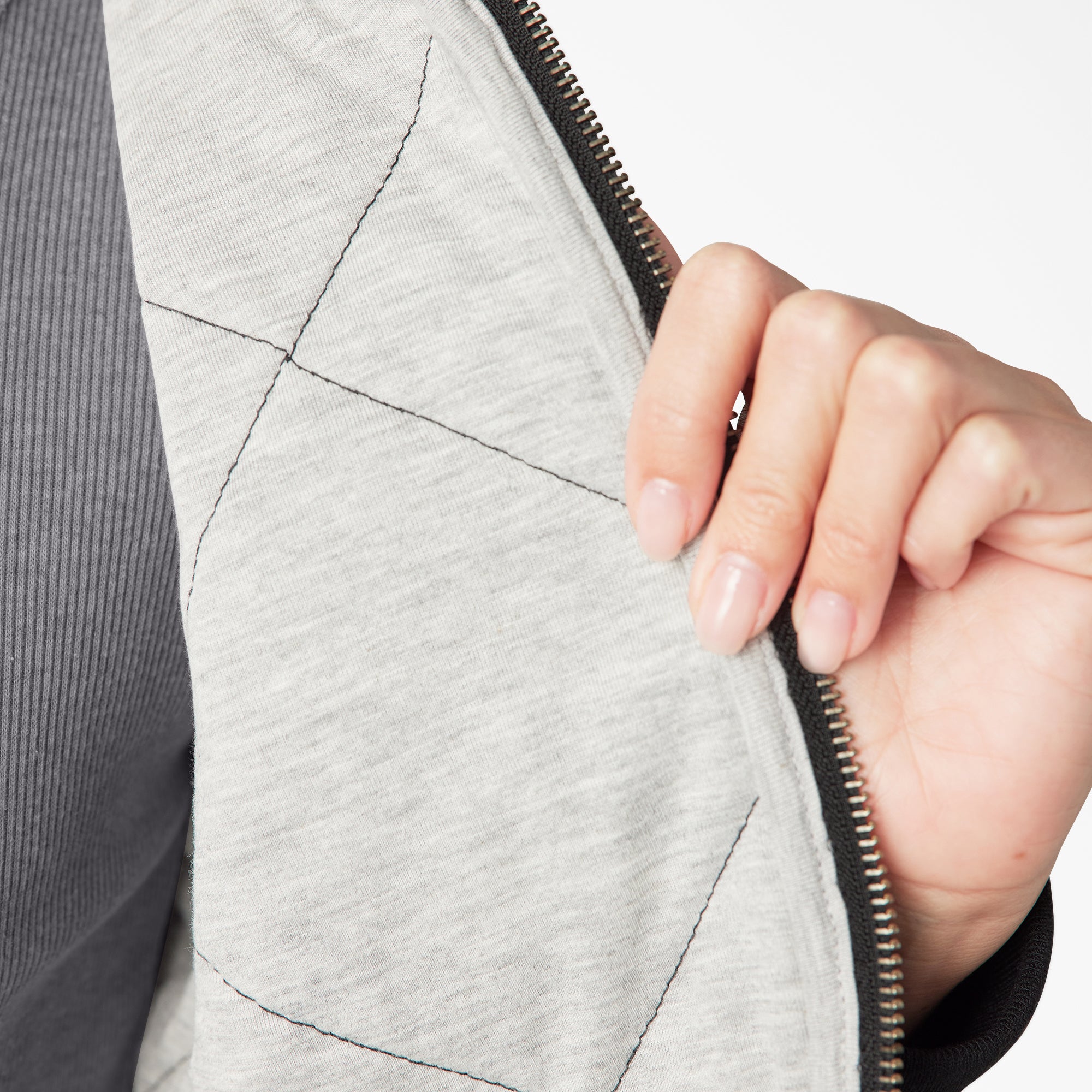 Women's Quilted Bomber Jacket - Image 9