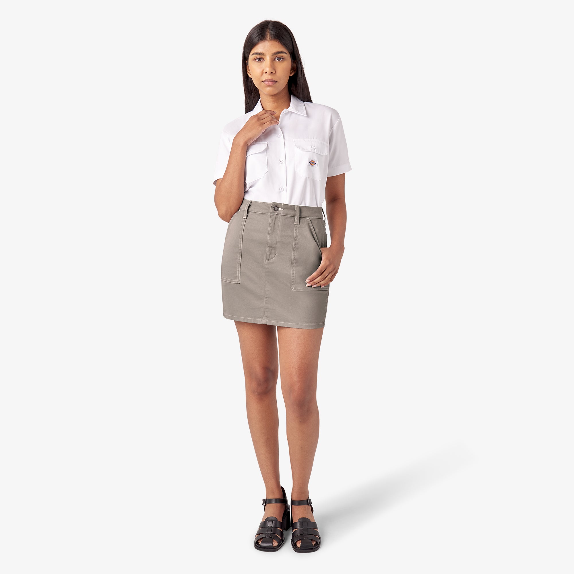 Women's High Waisted Carpenter Skirt - Image 5