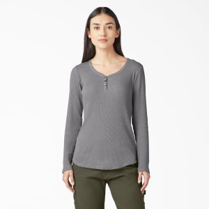 Women's Henley Long Sleeve Shirt