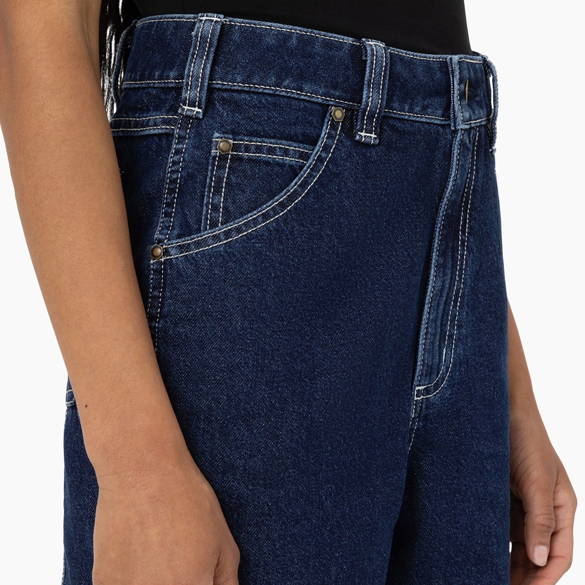 Women's Carpenter Jean Shorts. 5 - Image 7
