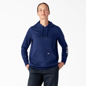 Women's Water Repellent Sleeve Logo Hoodie