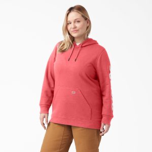 Women's Plus Water Repellent Sleeve Logo Hoodie