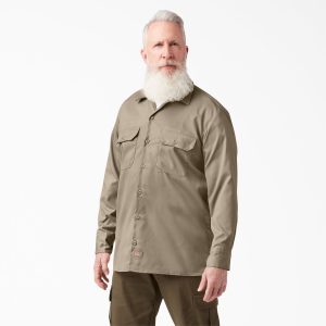 FLEX Relaxed Fit Long Sleeve Work Shirt