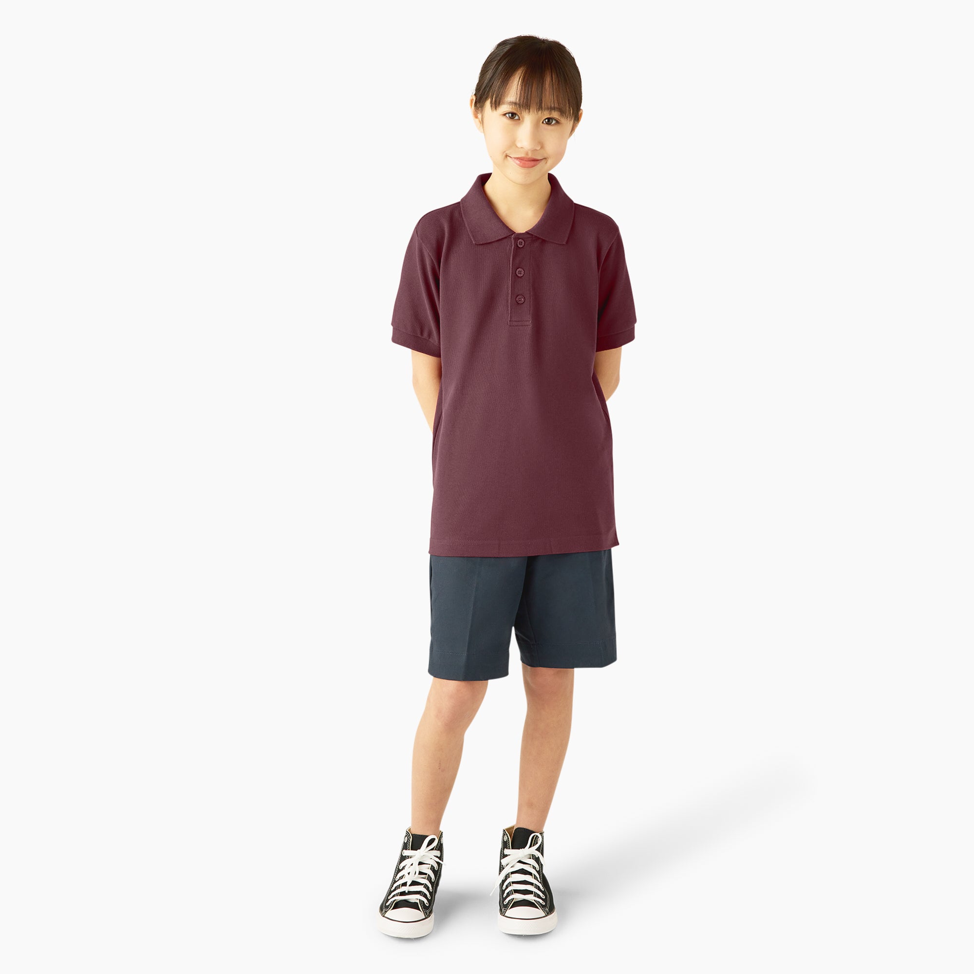 Kids' Piqué Short Sleeve Polo - Image 4