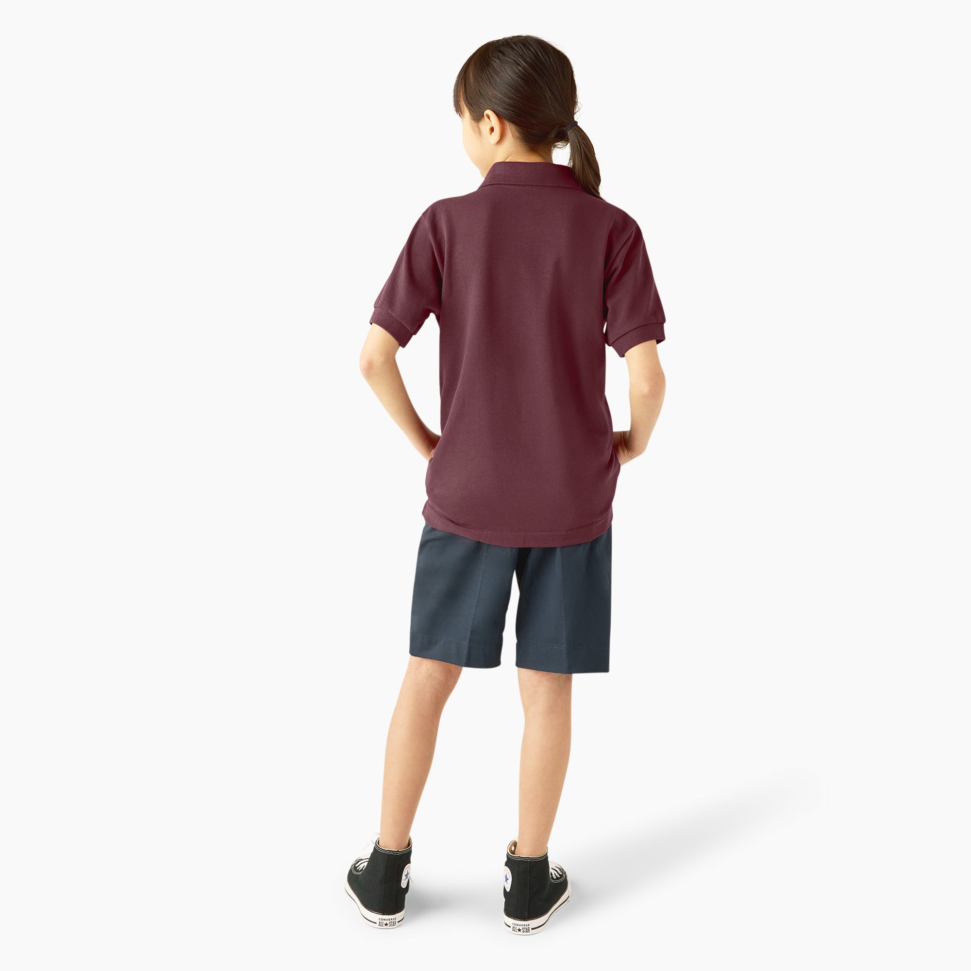Kids' Piqué Short Sleeve Polo - Image 5