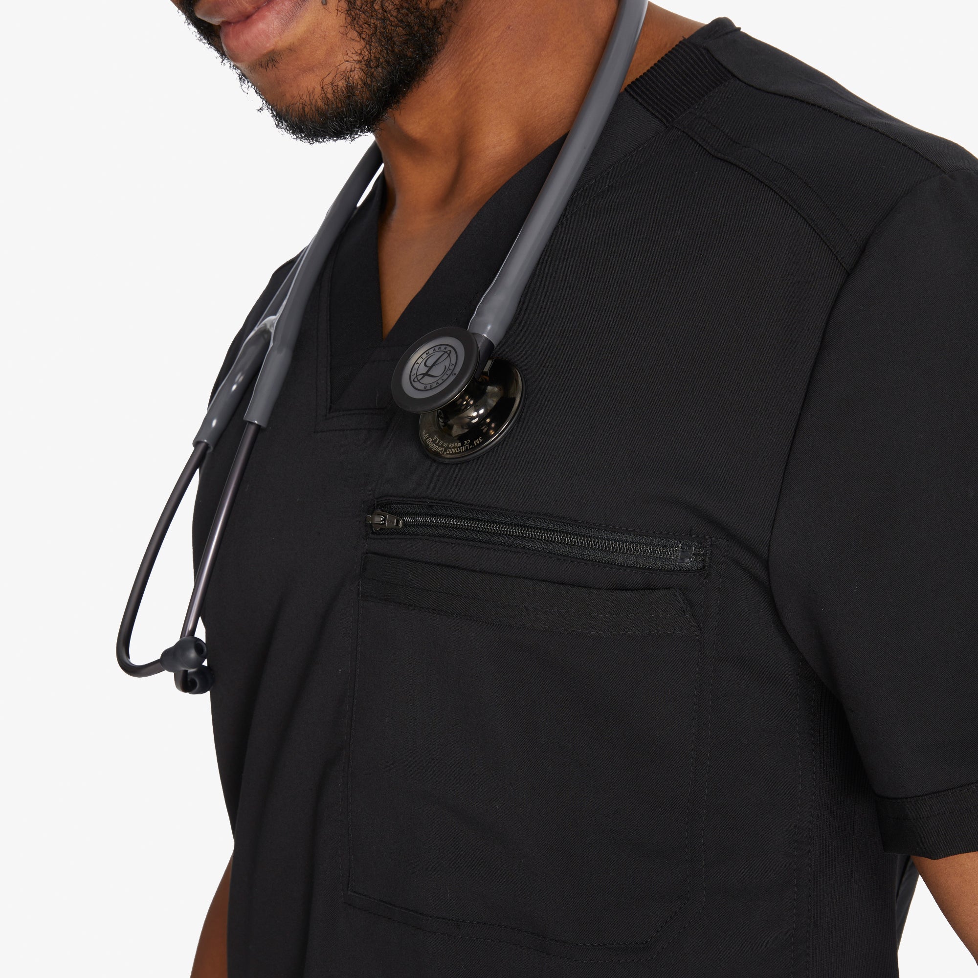 Men's Balance Tuckable V-Neck Scrub Top - Image 6