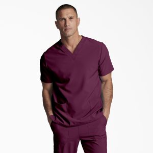 Unisex EDS Essentials V-Neck Scrub Top