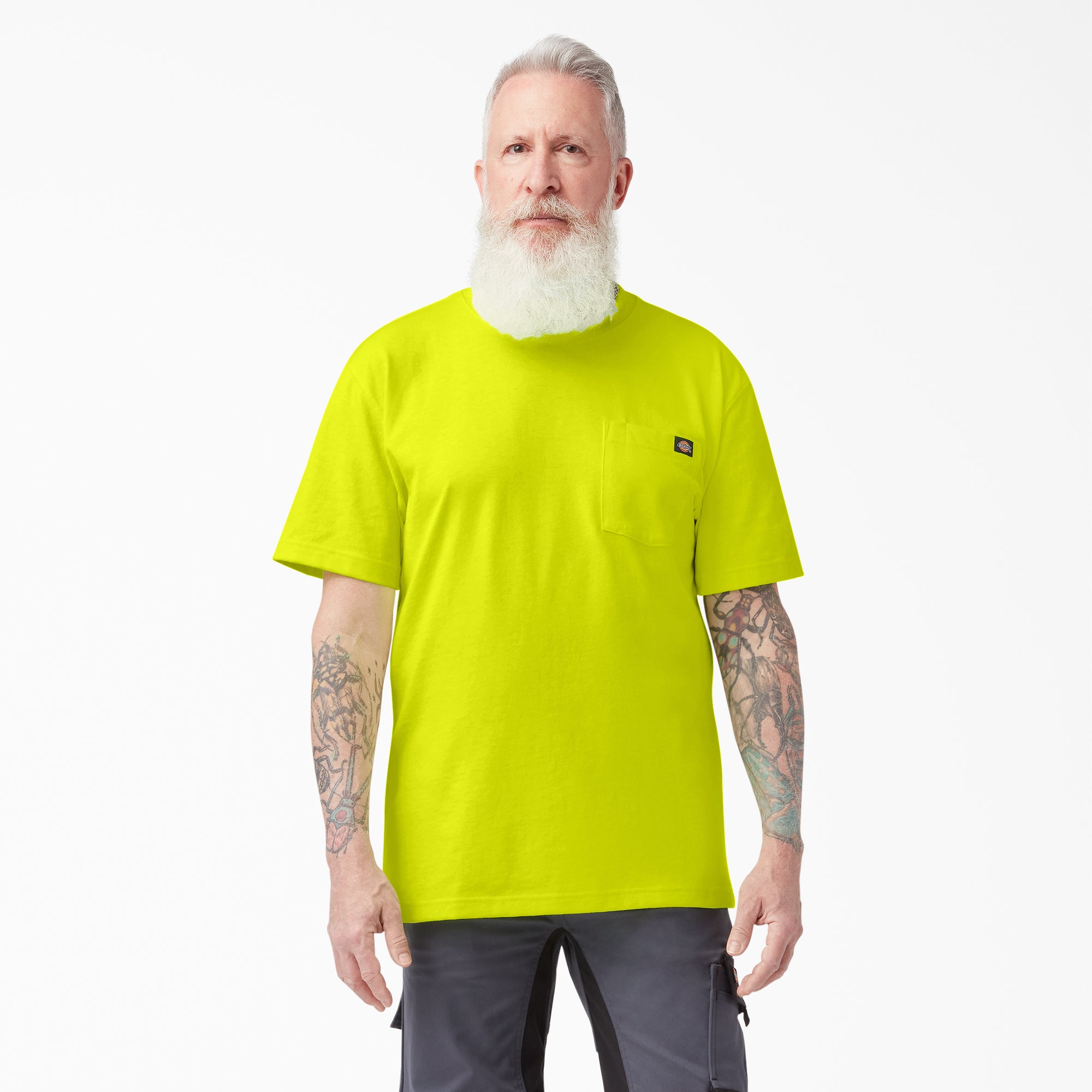 Heavyweight Neon Short Sleeve Pocket T-Shirt
